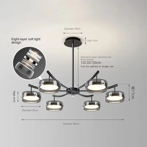LED Moderne Minimalistische Eettafel Verlichting Glazen Restaurant Hanglamp, Enkel Hoofd Drie Hoofd Restaurant Verlichting Binnenverlichting