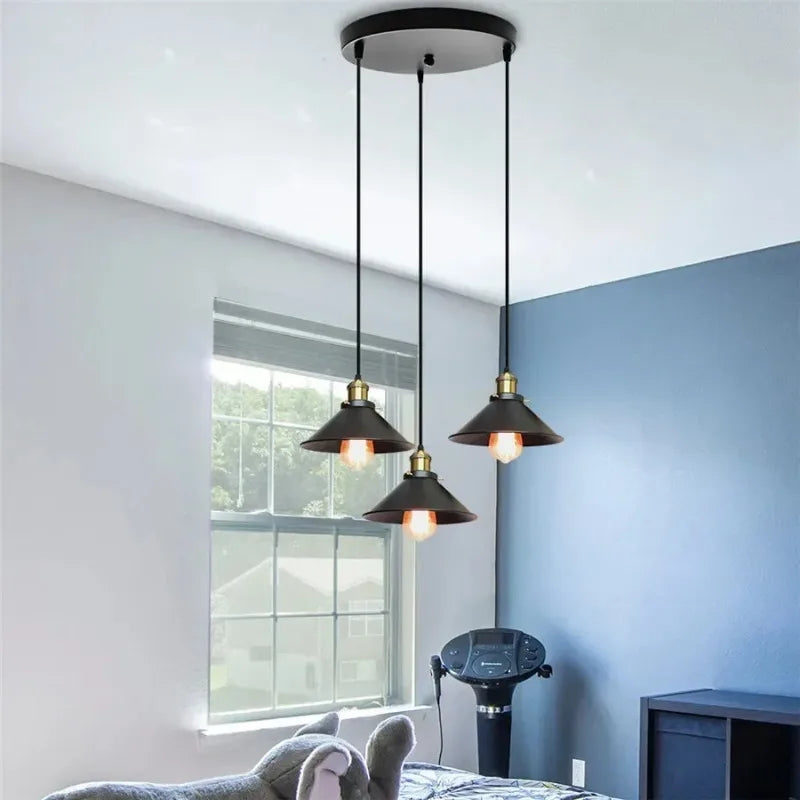 Eenvoudig Ontwerp Hanglamp Van Toepassing Op Woonkamer Huis Slaapkamer Restaurant Hotel Decoratieve Zwarte Hangende Plafondlamp Armaturen